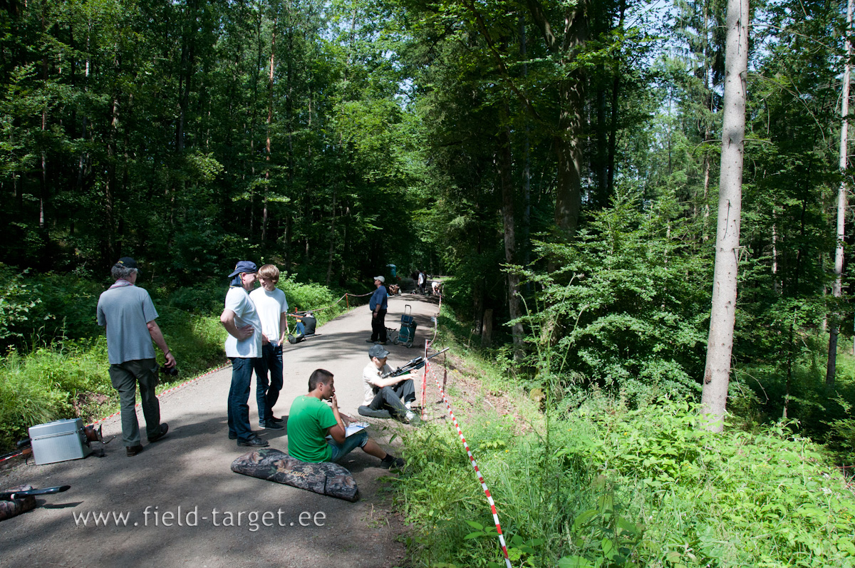 When a ceasefire is signalled (one whistle/horn) and a rifle is loaded, the shot must be fired into the ground in front of the shooter. But whistled from left side or right side, this is Question?